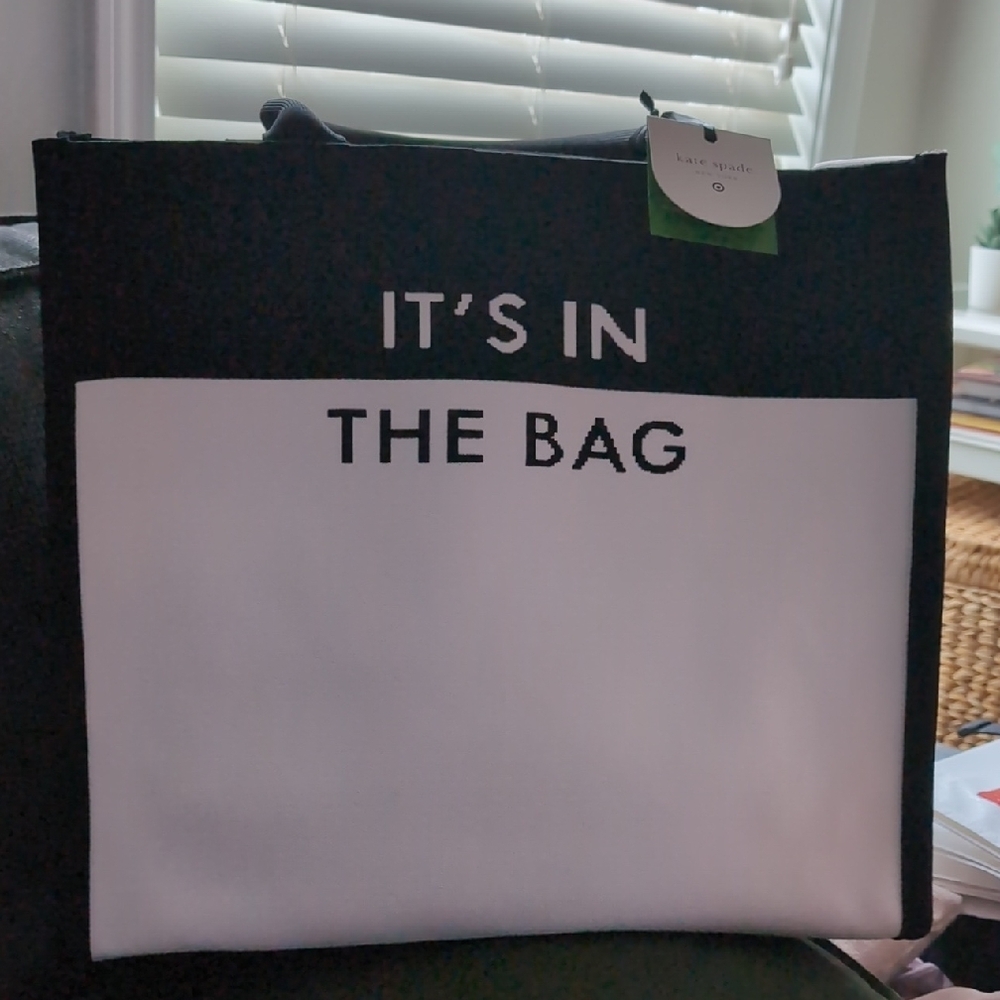 Kate Spade Black and White Tote Bag